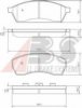 SUBAR 26290KC000 Brake Pad Set, disc brake